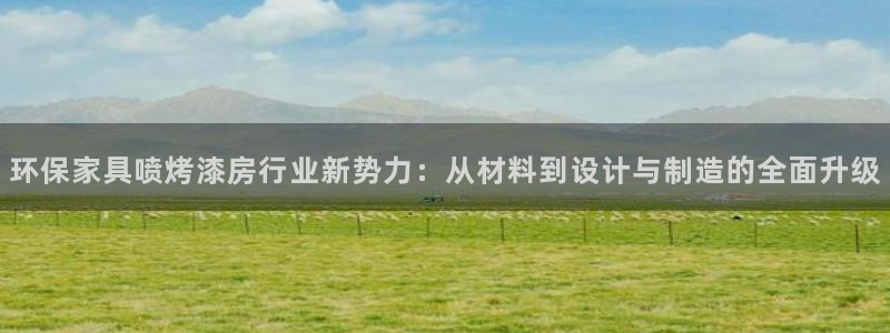杏耀3代理：环保家具喷烤漆房行业新势力：从材料到设计与制造的